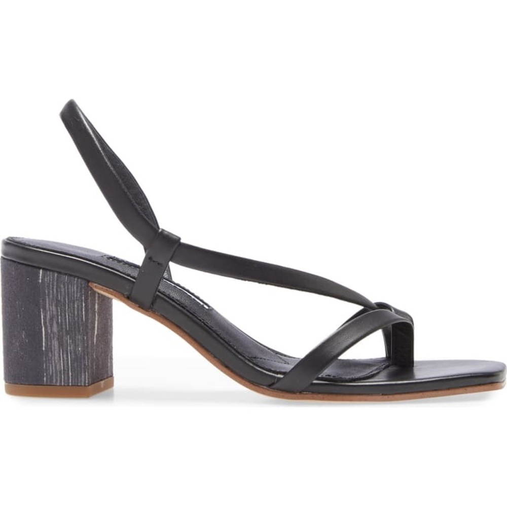 Charles David Clay Sandal With Block Heel In Black - image 4